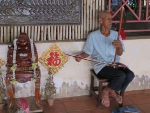 Cambodian fiddle player